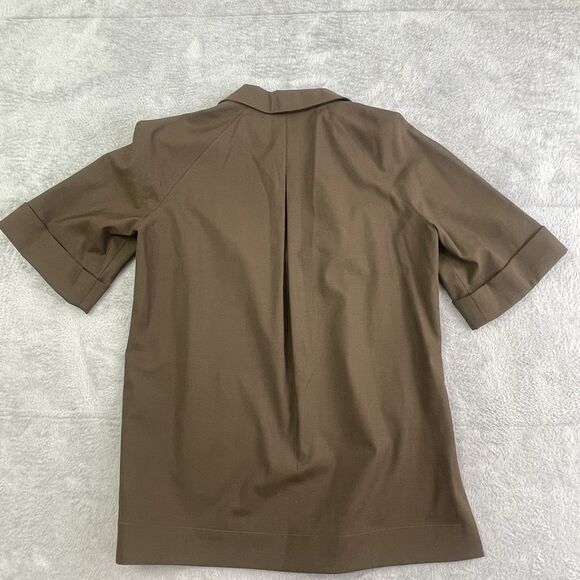 Brooks Brothers Women’s Split Hem Tunic Olive Green Size‎ 6 Lagenlook Boho Chic - Picture 8 of 16